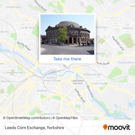 Leeds Corn Exchange map