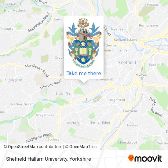 Sheffield Hallam University map