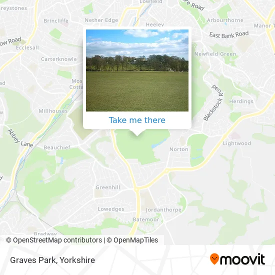 Map Of Graves Park Sheffield How To Get To Graves Park In Sheffield By Bus, Train Or Light Rail?