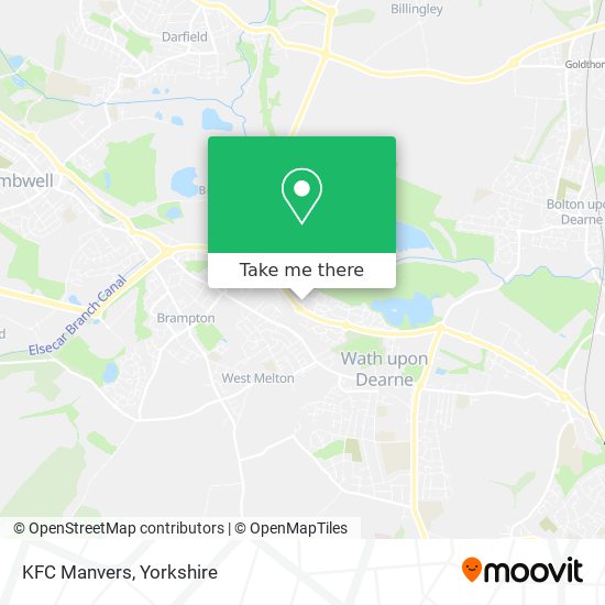 KFC Manvers map