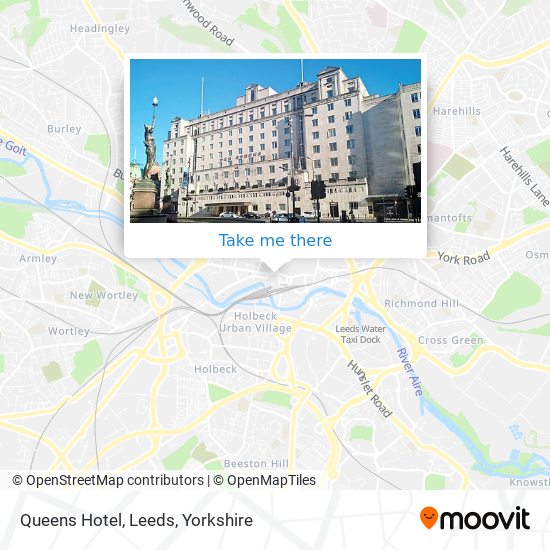 Queens Hotel, Leeds map