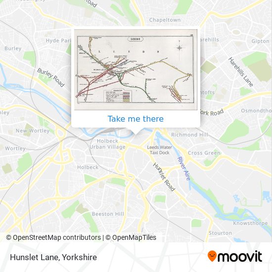 Hunslet Lane map