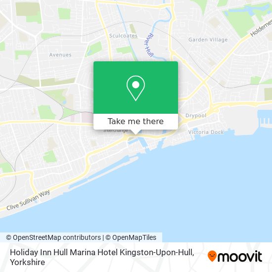 Holiday Inn Hull Marina Hotel Kingston-Upon-Hull map