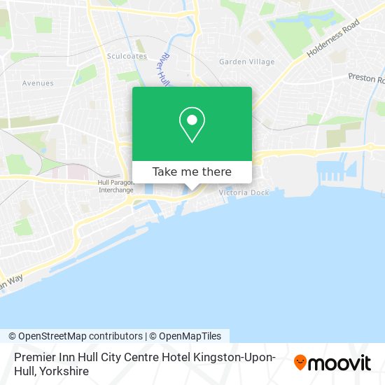 Premier Inn Hull City Centre Hotel Kingston-Upon-Hull map