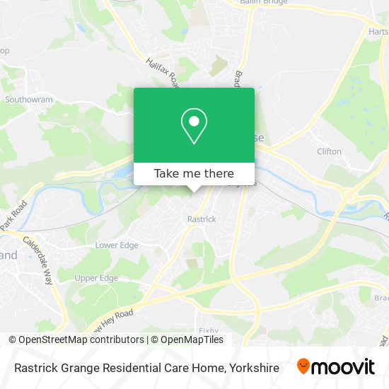 Rastrick Grange Residential Care Home map