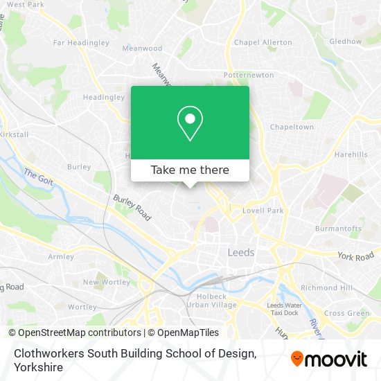 Clothworkers South Building School of Design map