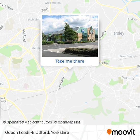 Odeon Leeds-Bradford map