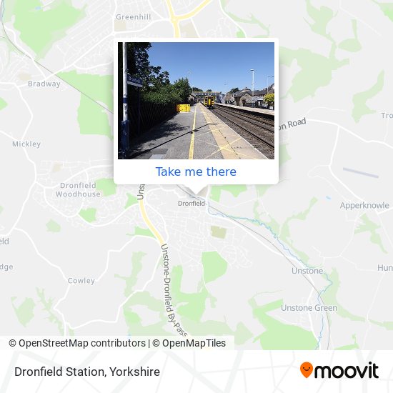 Dronfield Station map