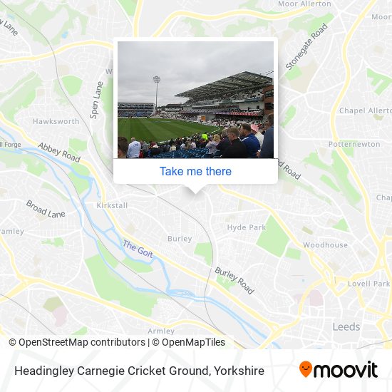 Headingley Carnegie Cricket Ground map