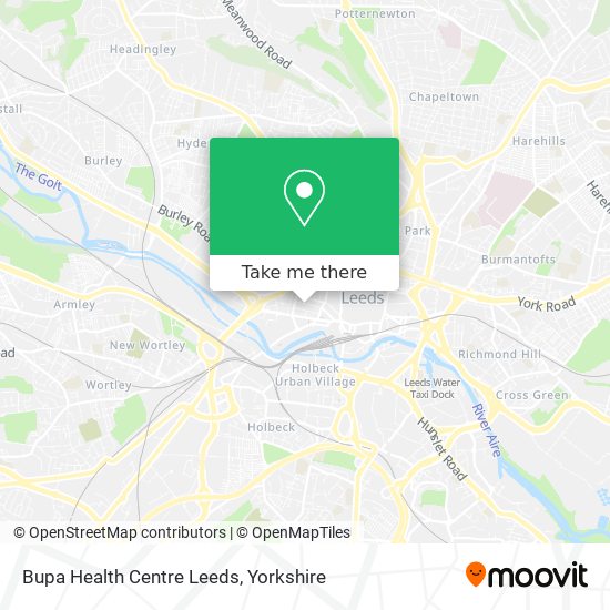 Bupa Health Centre Leeds map