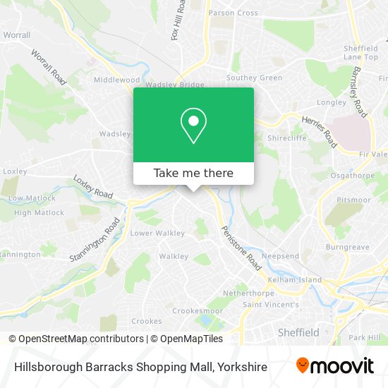 Hillsborough Barracks Shopping Mall map