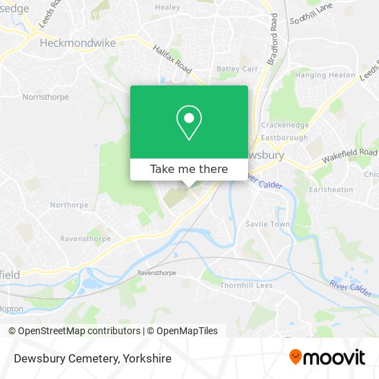 Dewsbury Cemetery map