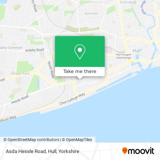 Asda Hessle Road, Hull map