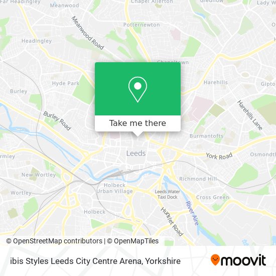 ibis Styles Leeds City Centre Arena map