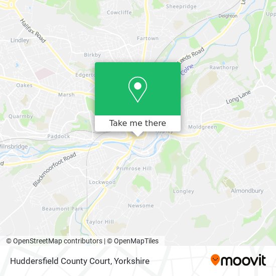Huddersfield County Court map