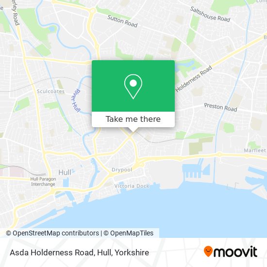 Asda Holderness Road, Hull map