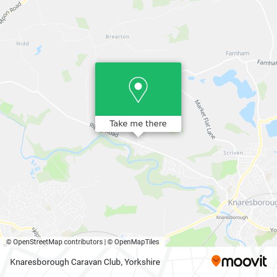 Knaresborough Caravan Club map