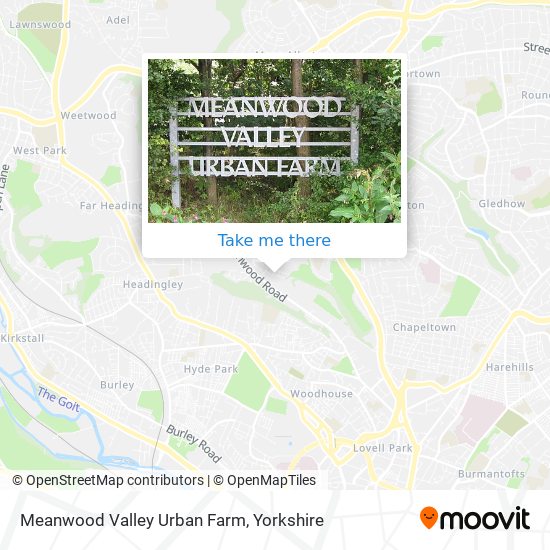 Meanwood Valley Urban Farm map