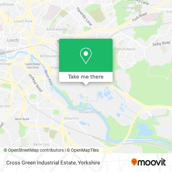 Cross Green Industrial Estate map