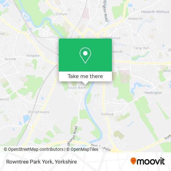 Rowntree Park York map