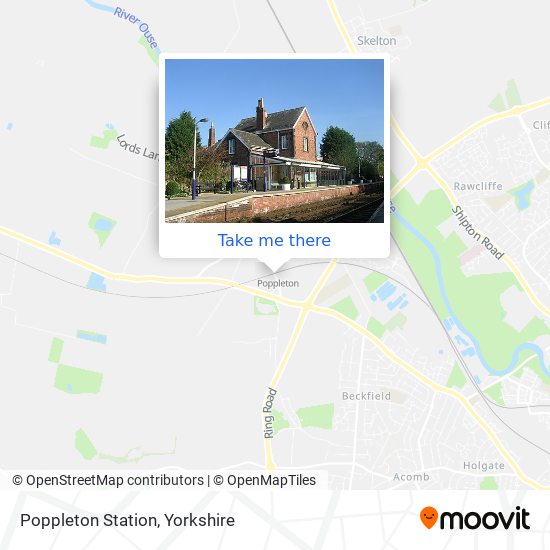 Poppleton Station map