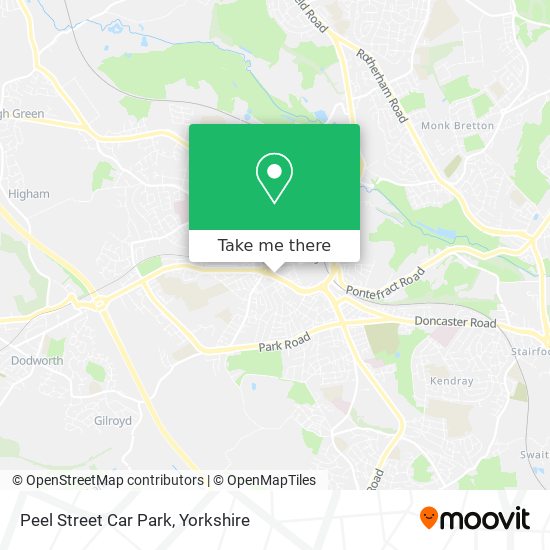 Peel Street Car Park map