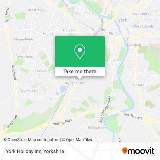 York Holiday Inn map