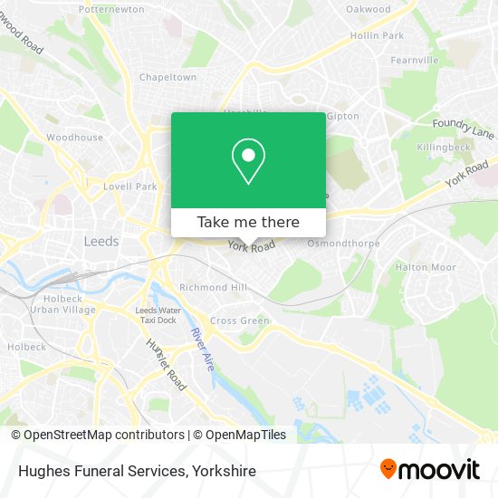 Hughes Funeral Services map