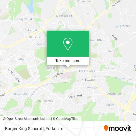 Burger King Seacroft map