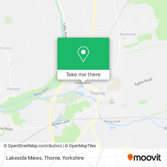 Lakeside Mews, Thorne map