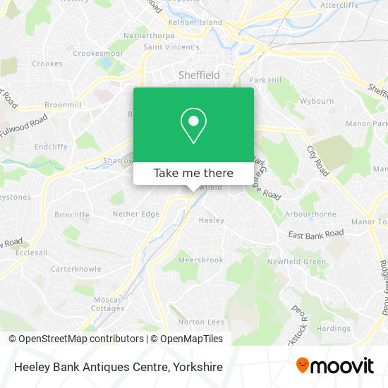 Heeley Bank Antiques Centre map