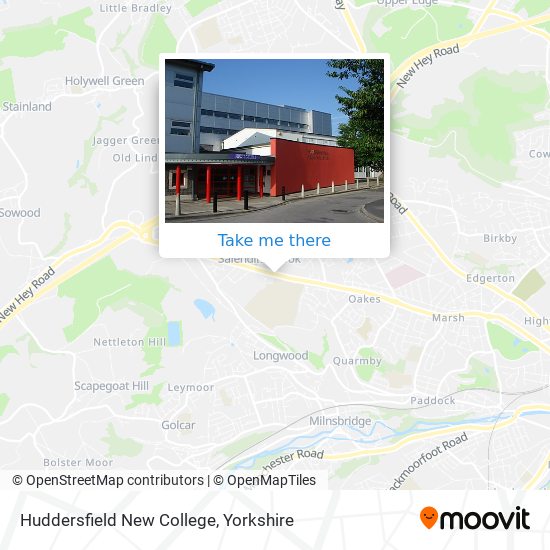 Huddersfield New College map