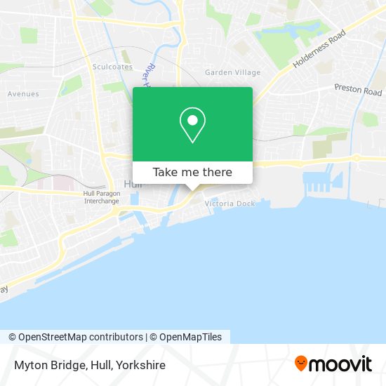 Myton Bridge, Hull map