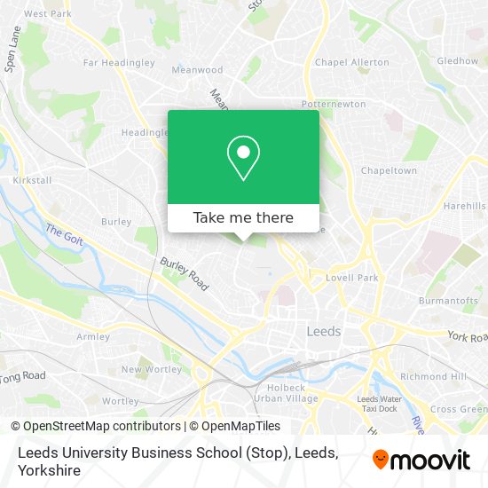 Leeds University Business School (Stop), Leeds map