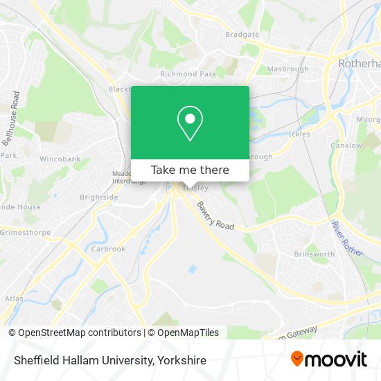 Sheffield Hallam University map