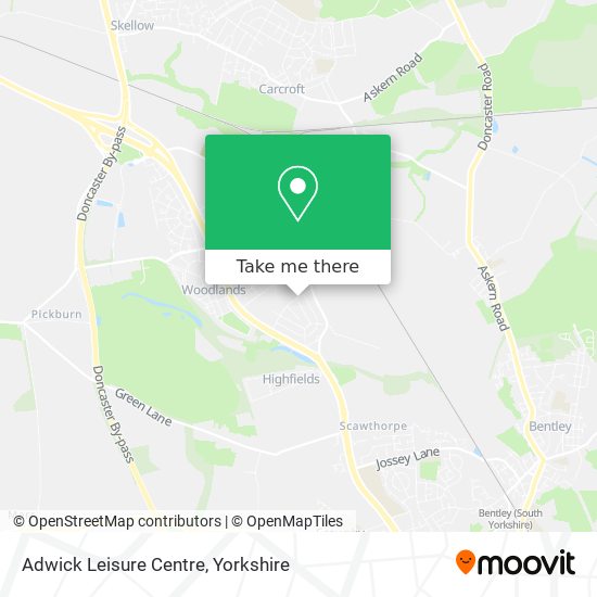 Adwick Leisure Centre map