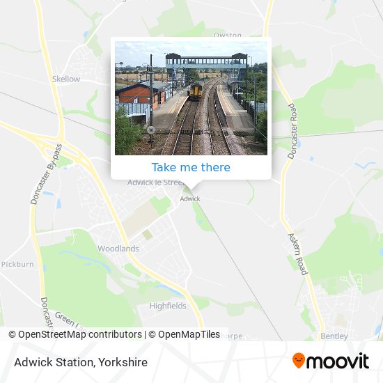 Adwick Station map