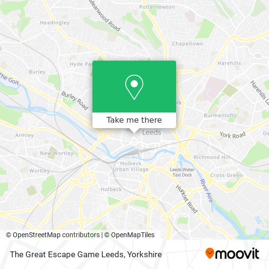 The Great Escape Game Leeds map