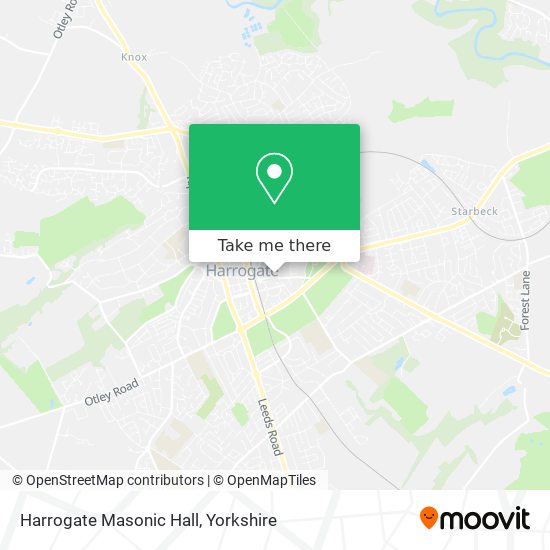 Harrogate Masonic Hall map