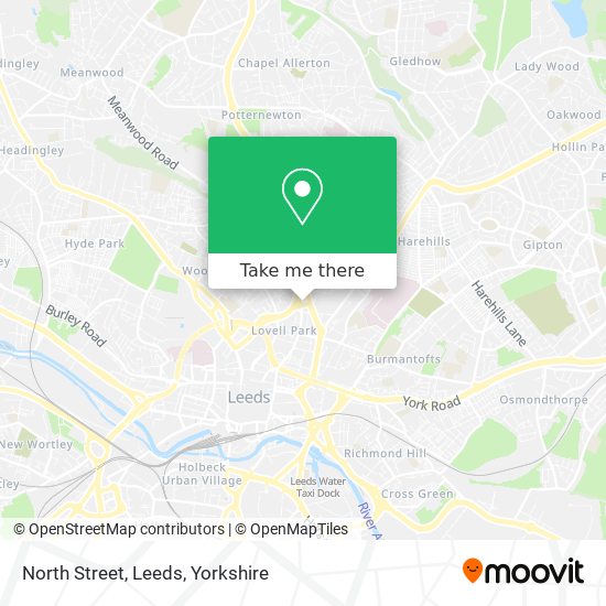 North Street, Leeds map