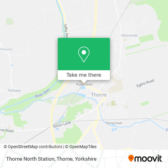 Thorne North Station, Thorne map