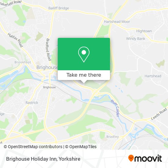 Brighouse Holiday Inn map