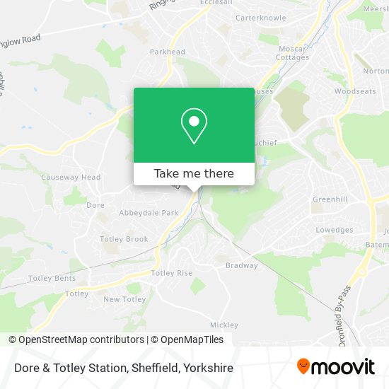 Dore & Totley Station, Sheffield map