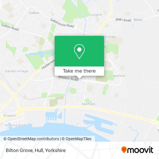 Bilton Grove, Hull map
