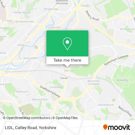 LIDL, Catley Road map