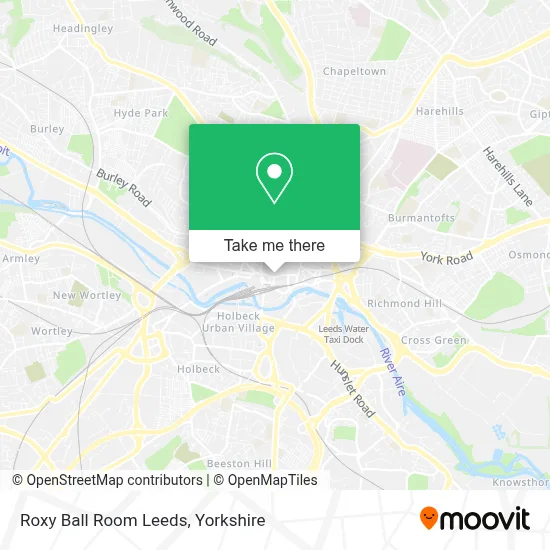 Roxy Ball Room Leeds map