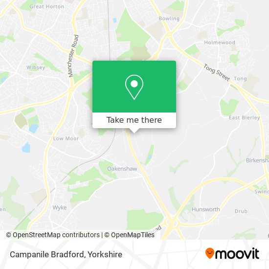 Campanile Bradford map