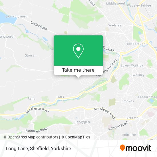 Long Lane, Sheffield map