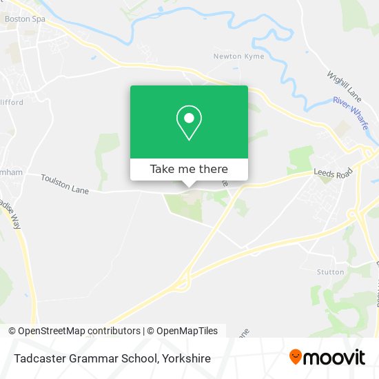 Tadcaster Grammar School map