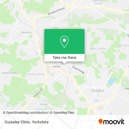 Guiseley Clinic map